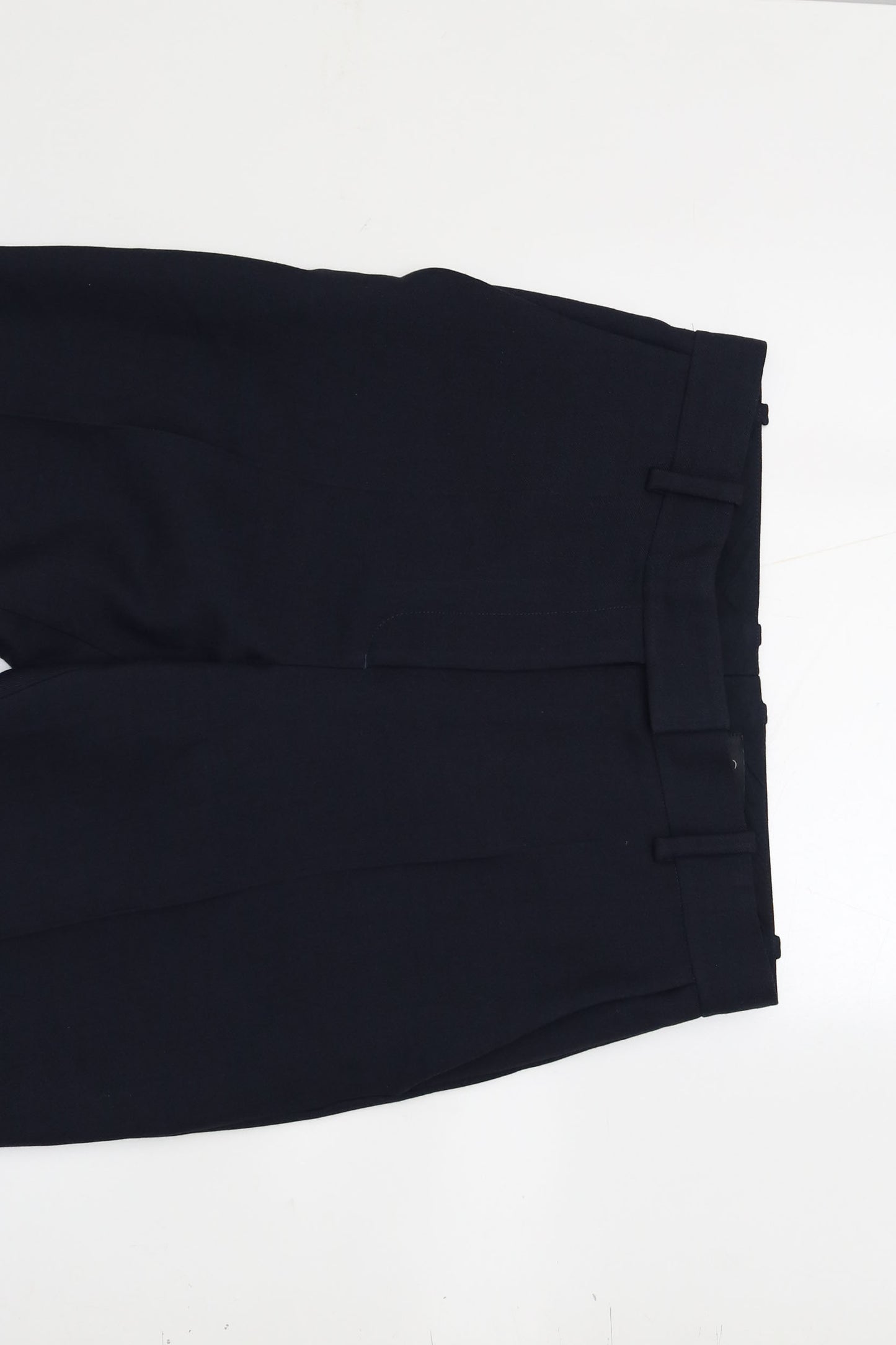 Cos Navy Wool-Blend Trousers