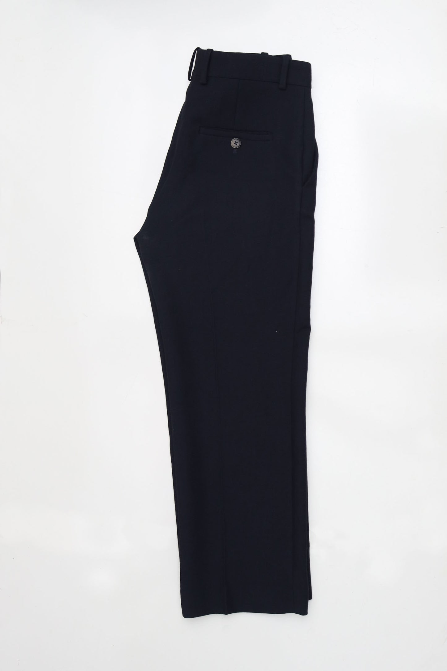 Cos Navy Wool-Blend Trousers