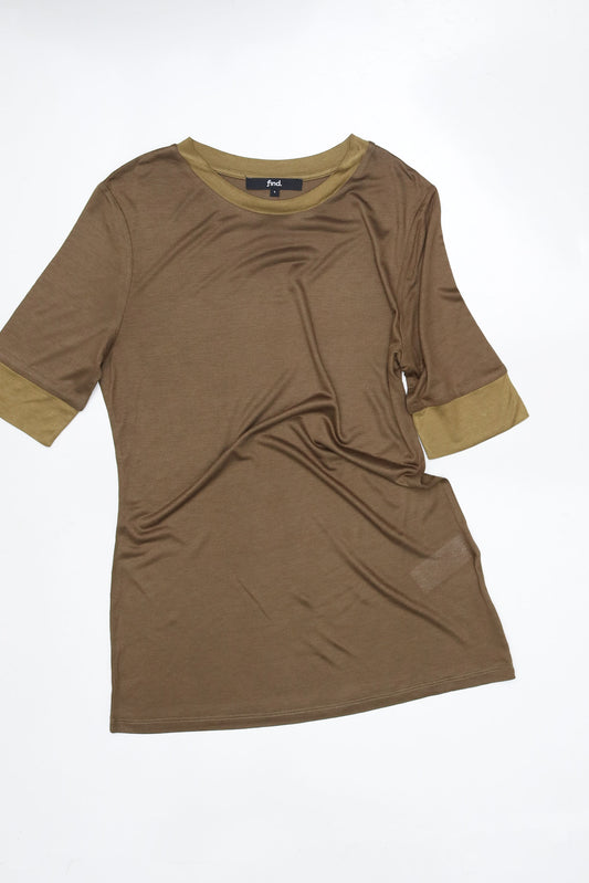 CORE Khaki Crew Neck T-shirt