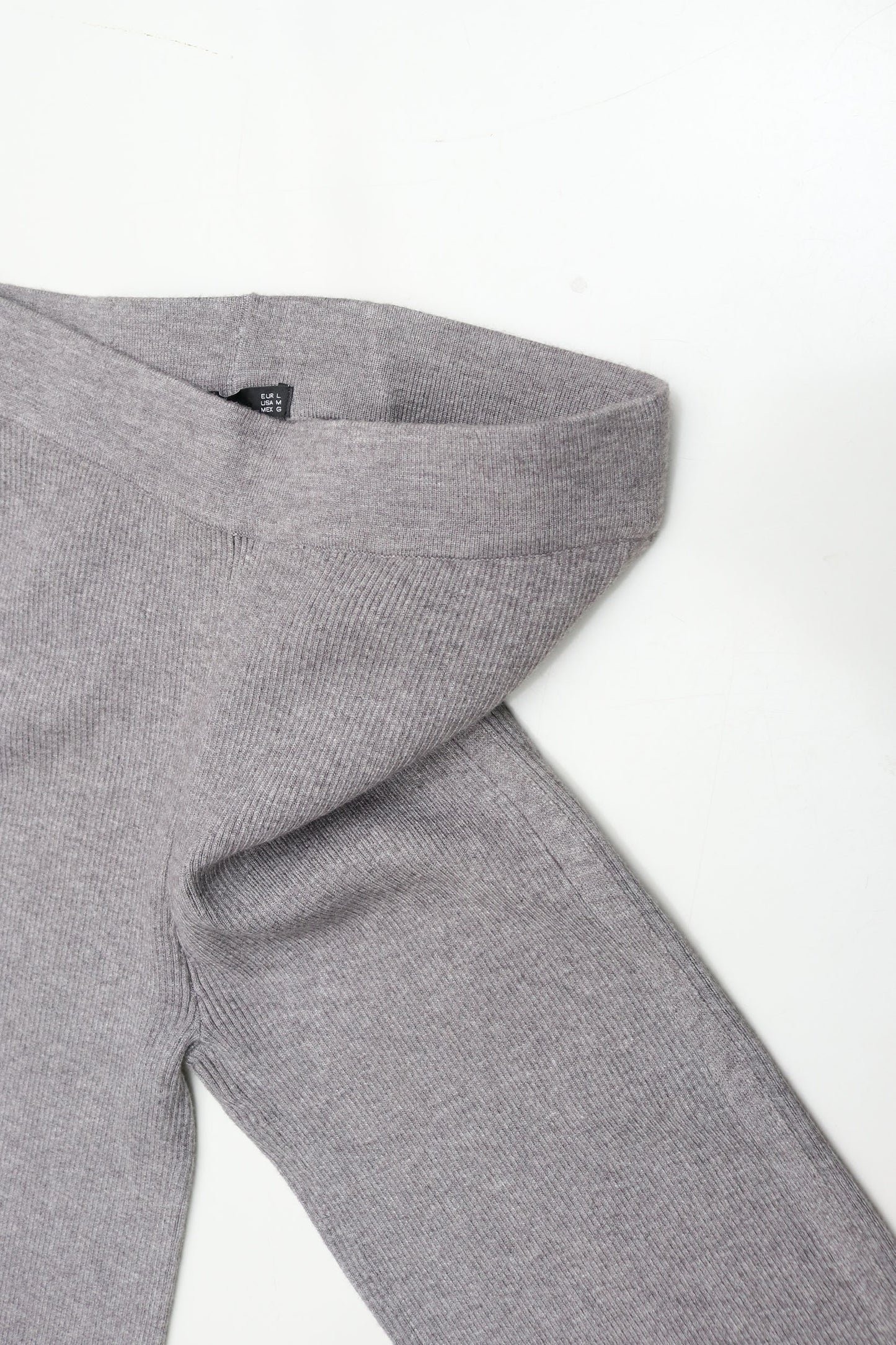 Grey Ribbed Lounge Pant