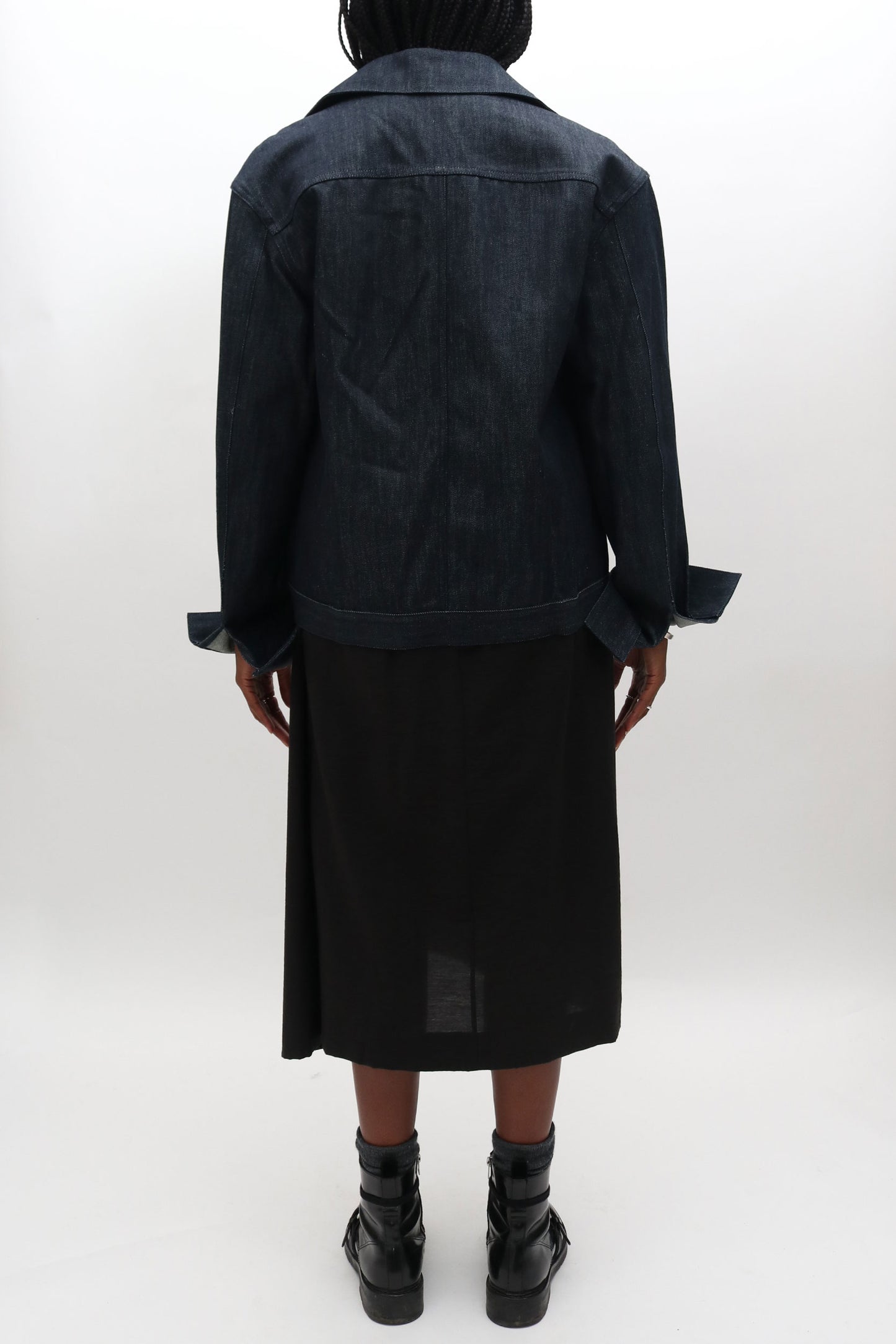 Unisex Designer Sample Oversized Raw Denim Jacket