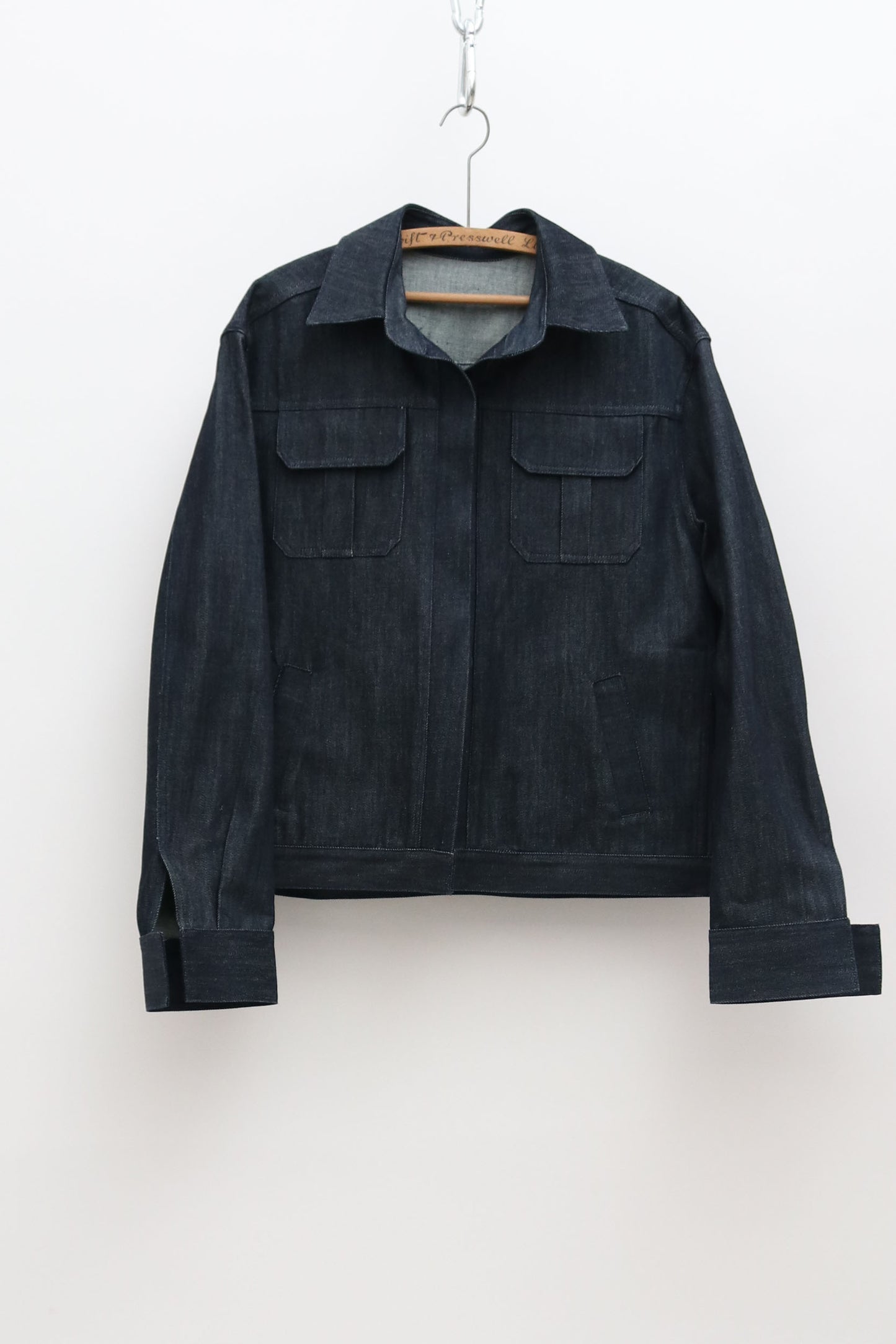 Unisex Designer Sample Oversized Raw Denim Jacket
