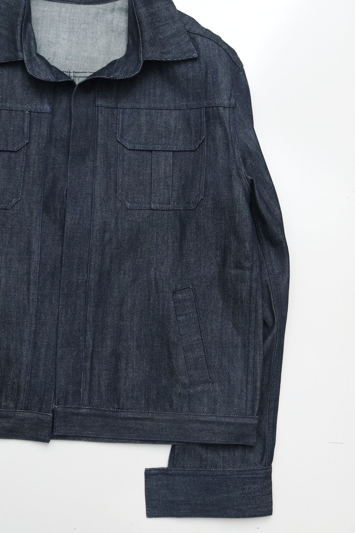 Unisex Designer Sample Oversized Raw Denim Jacket