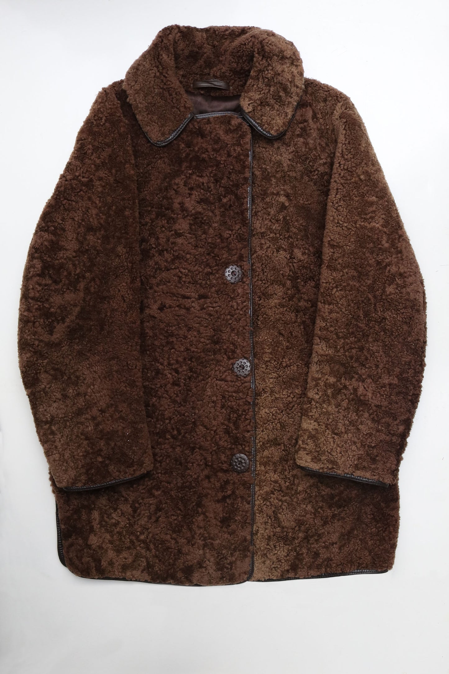 Vintage Brown Sheepskin Coat