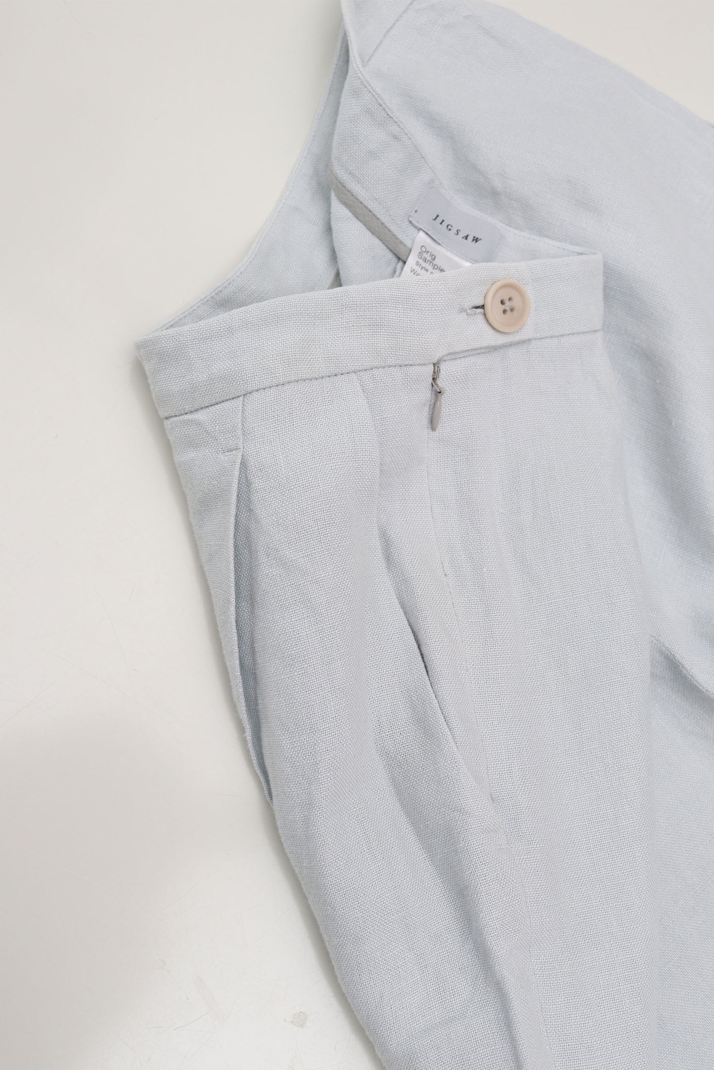 Split Hem Linen Trouser