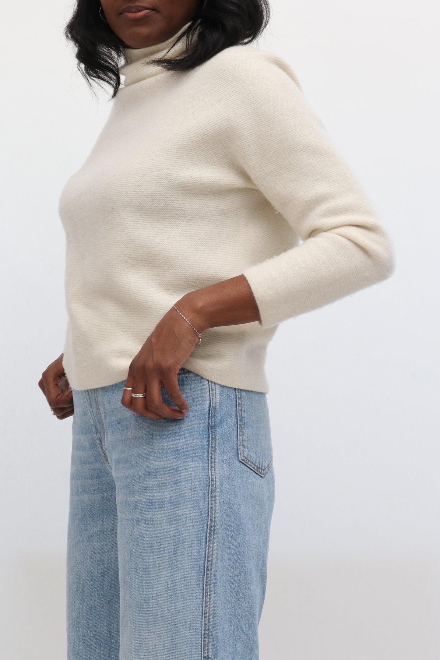 Uniqlo Cream Roll Neck Jumper