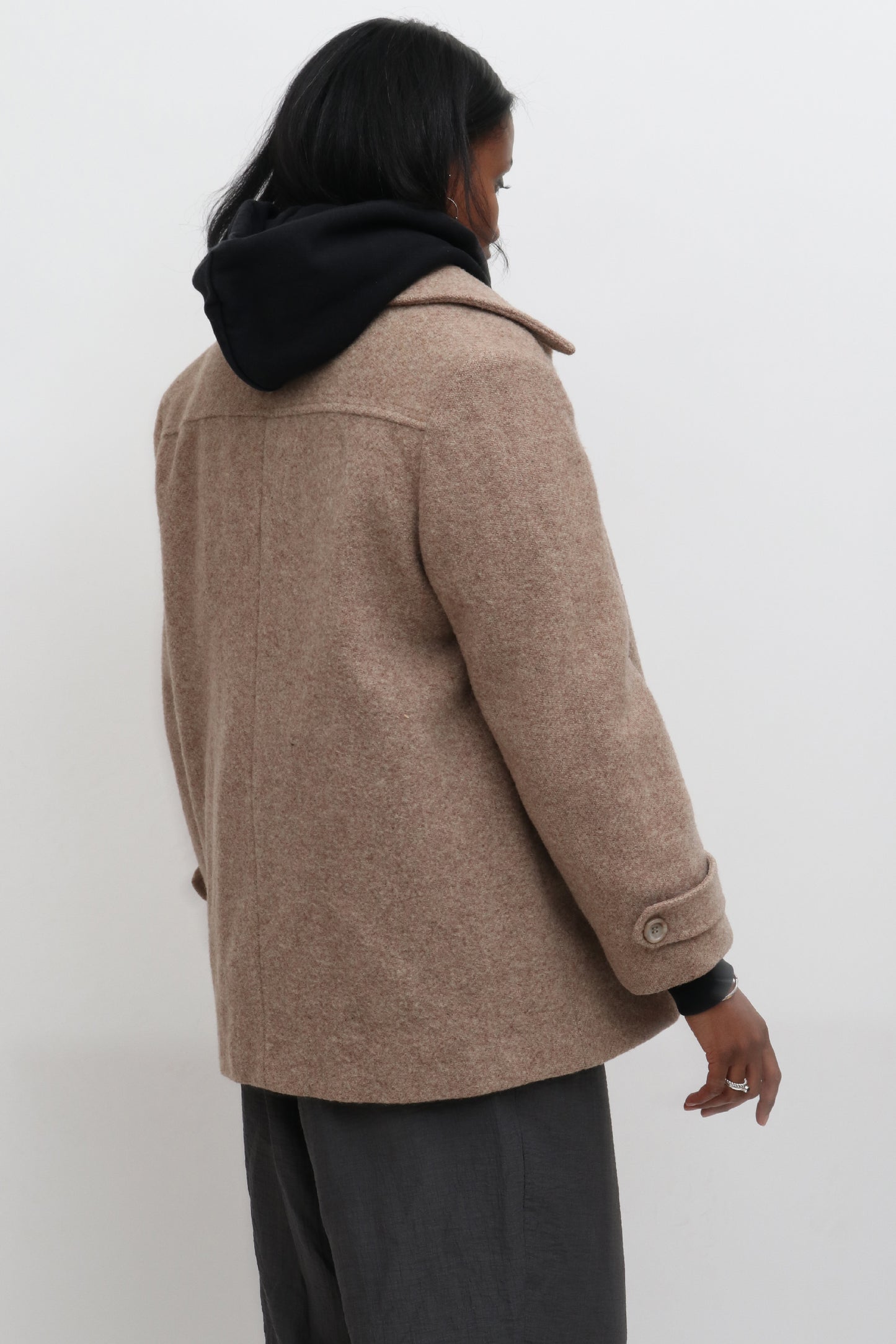 CORE Black Hooded Sweater