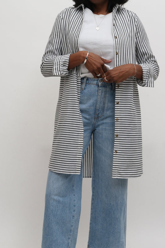 Longline Striped Shirt