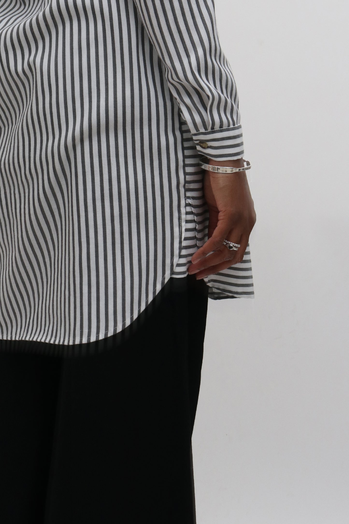 Longline Striped Shirt