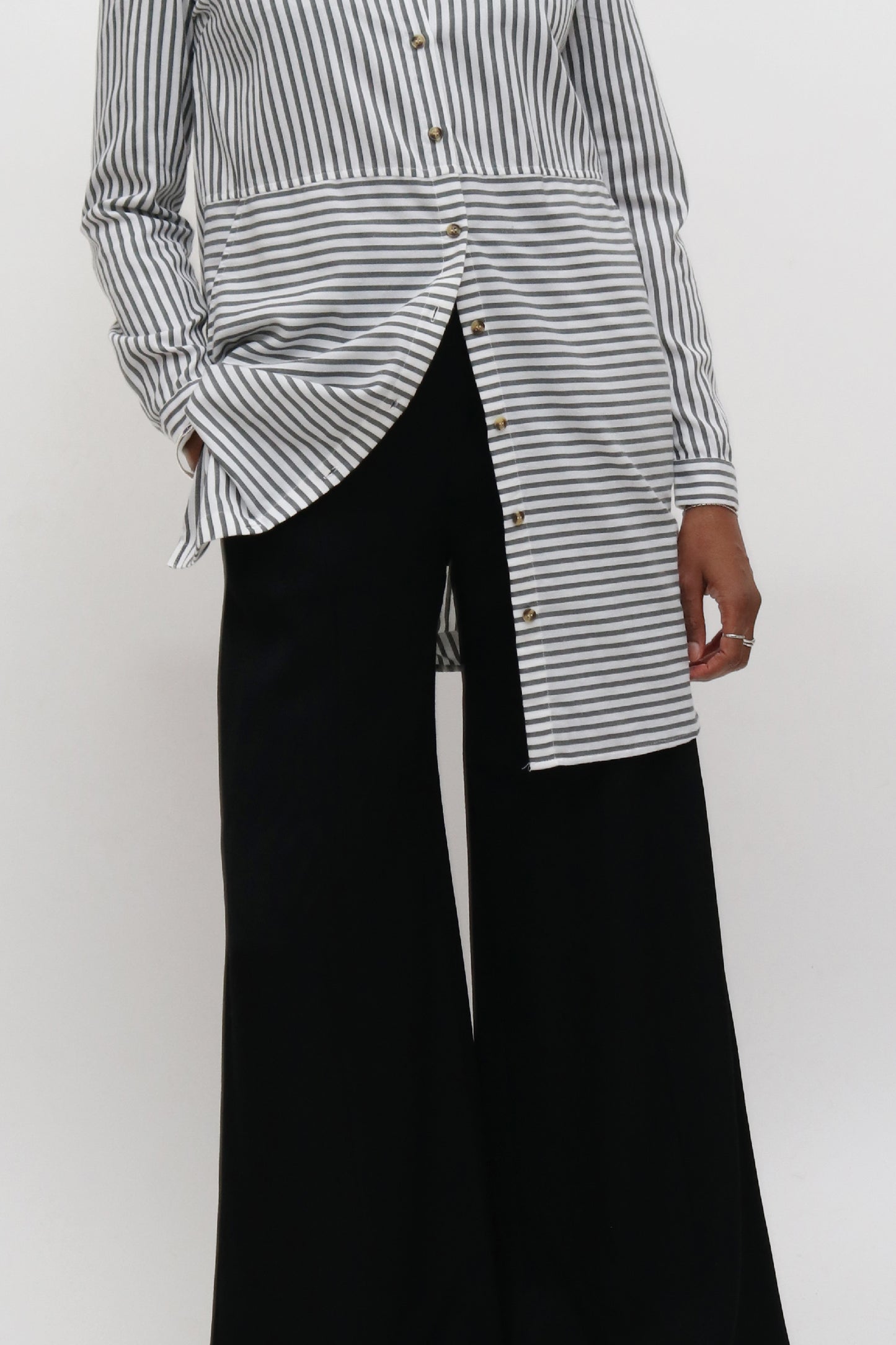 Longline Striped Shirt