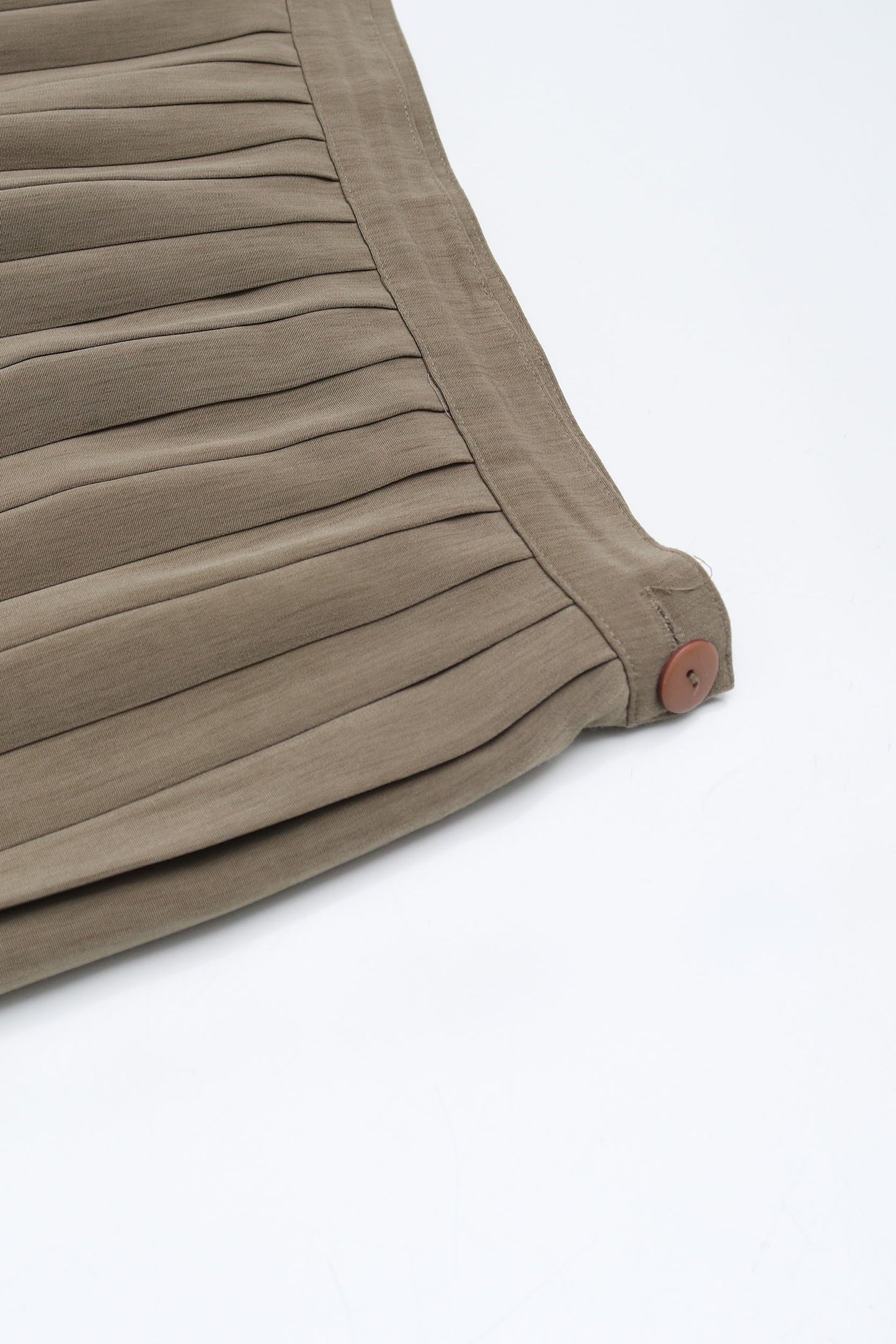 Vintage Sage Pleated Skirt