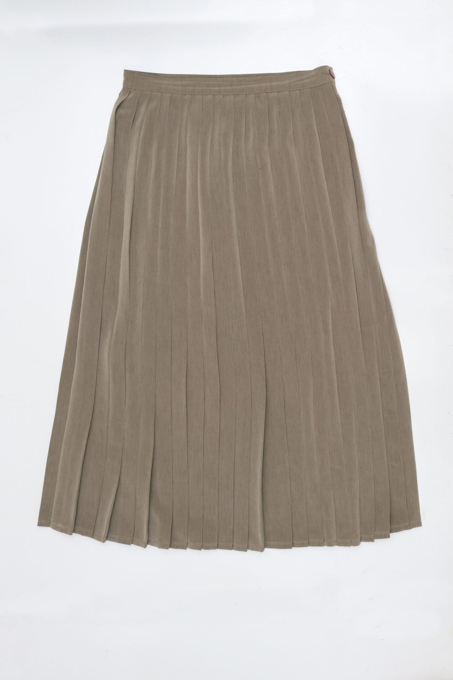 Vintage Sage Pleated Skirt