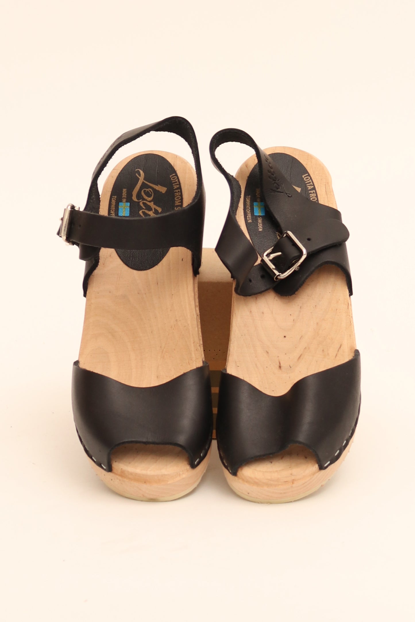 Lotta from Stockholm Peep Toe Clogs