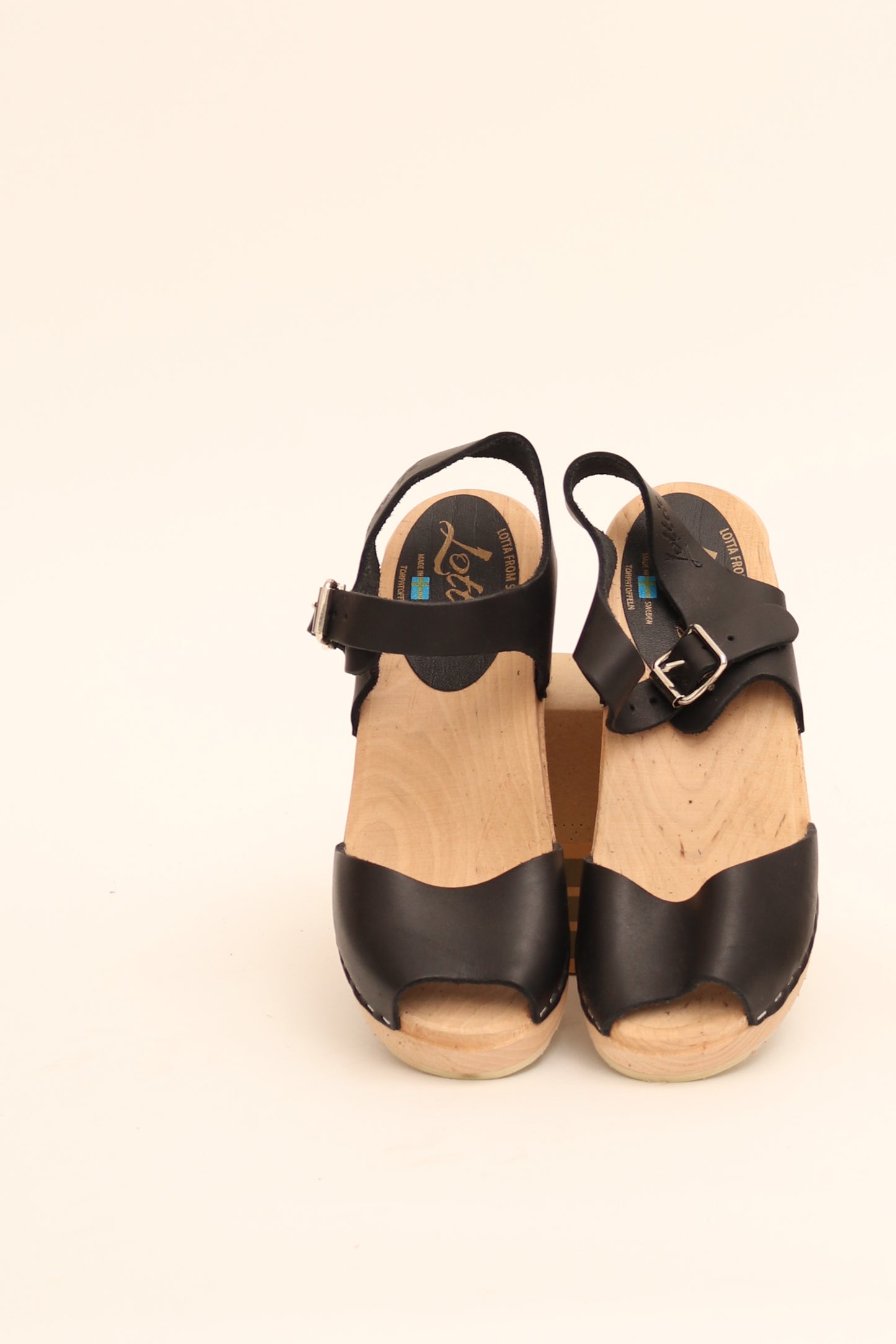 Lotta from Stockholm Peep Toe Clogs