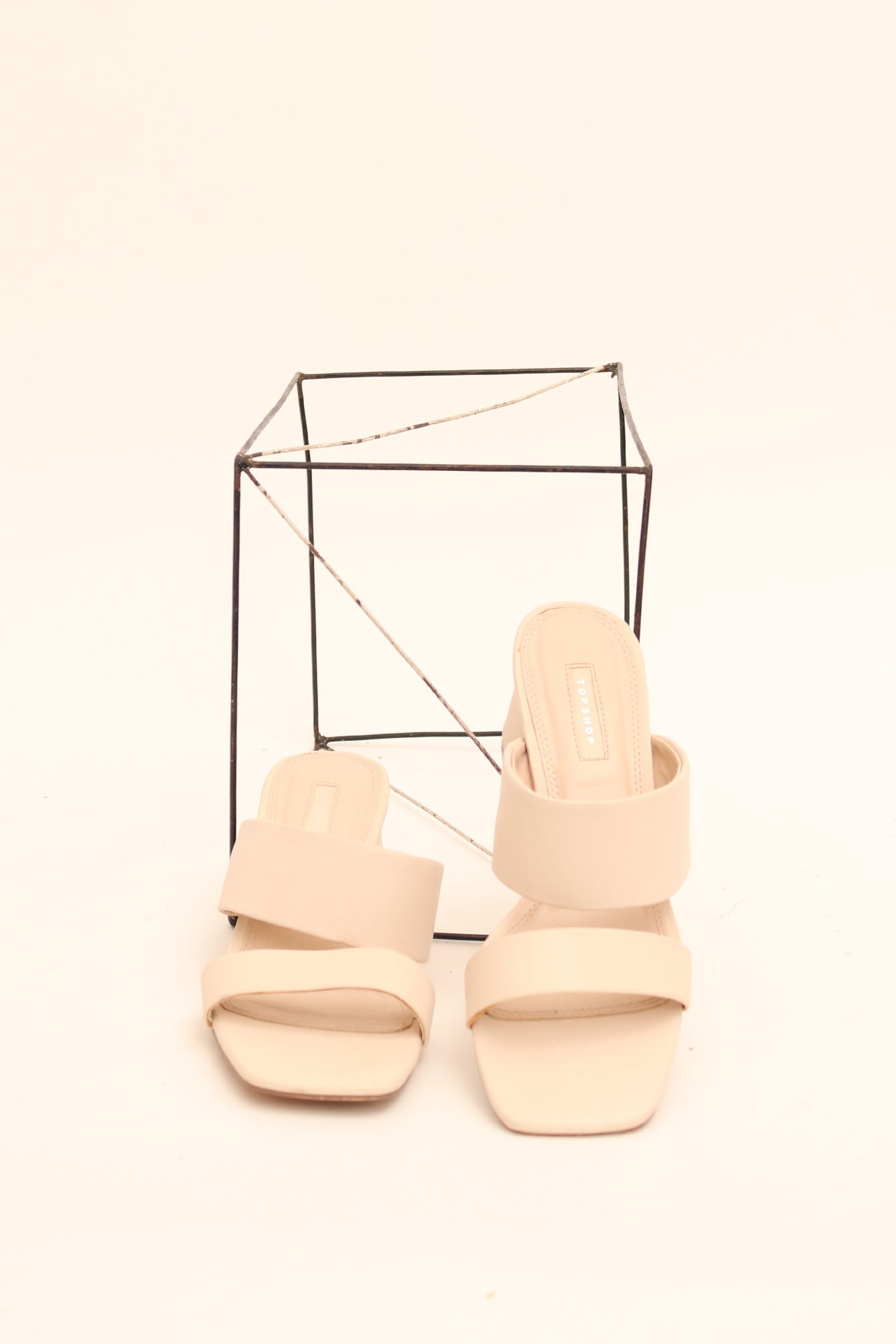 BLOCK HEEL MULE SANDALS