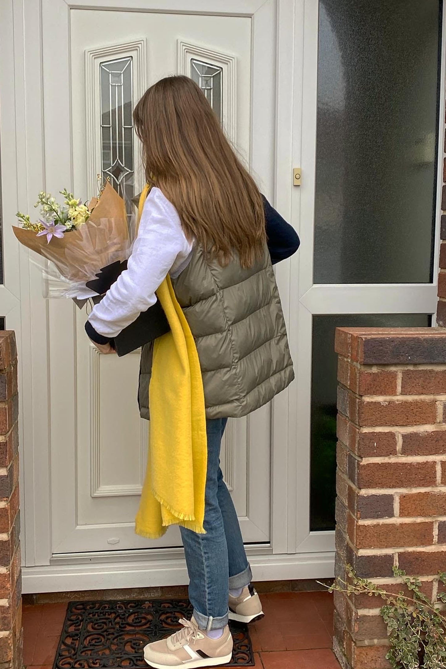 Olive Clothing Asymmetric Colour Block Top