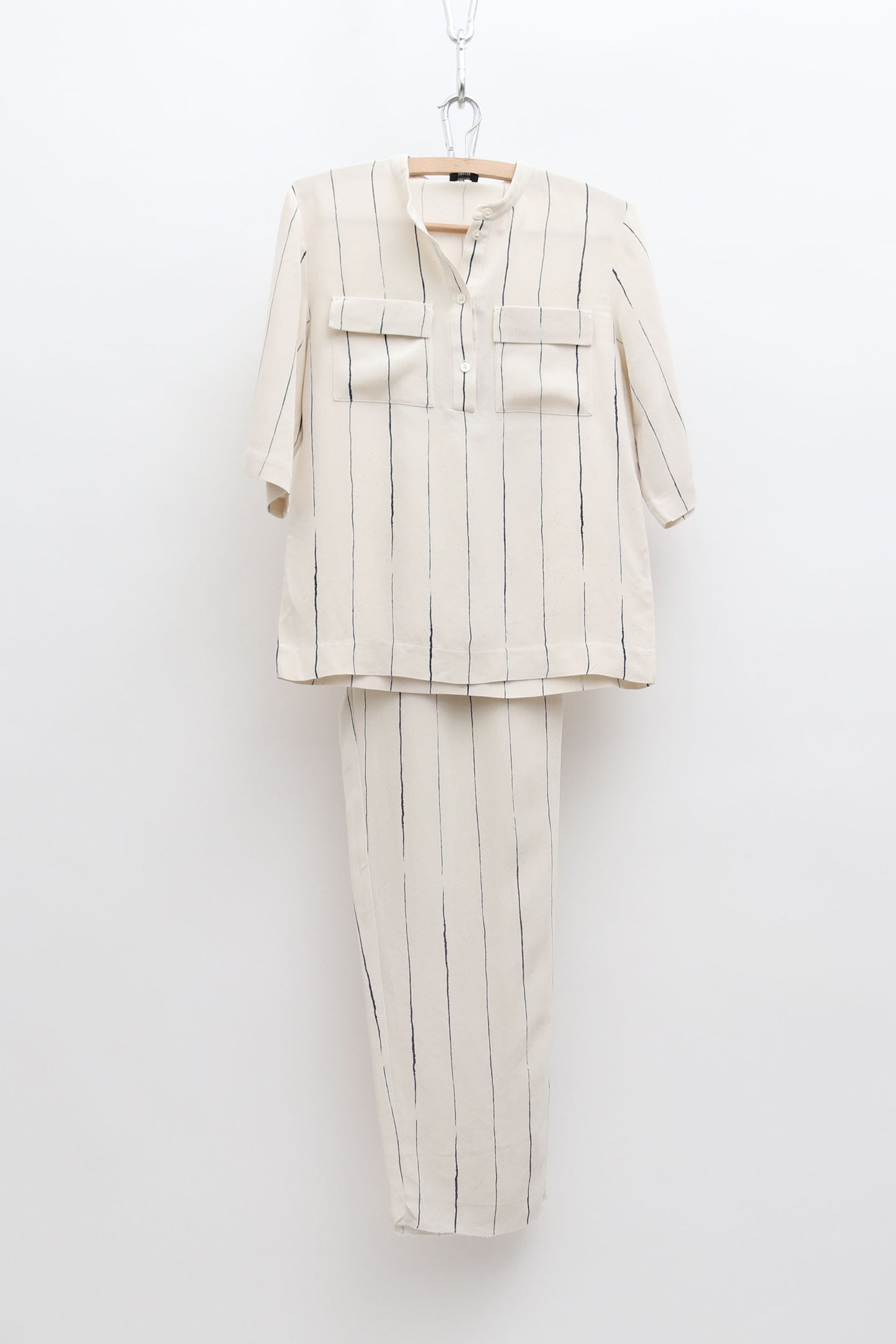 JOSEPH PRINTED STRIPE SILK CO-ORD
