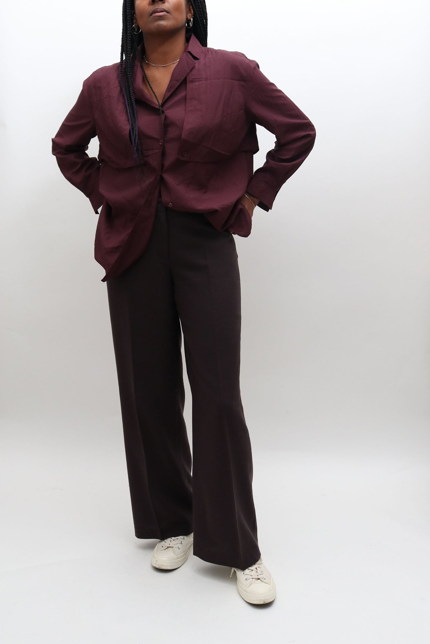 Fenn Wright Manson Flared Wool Trousers