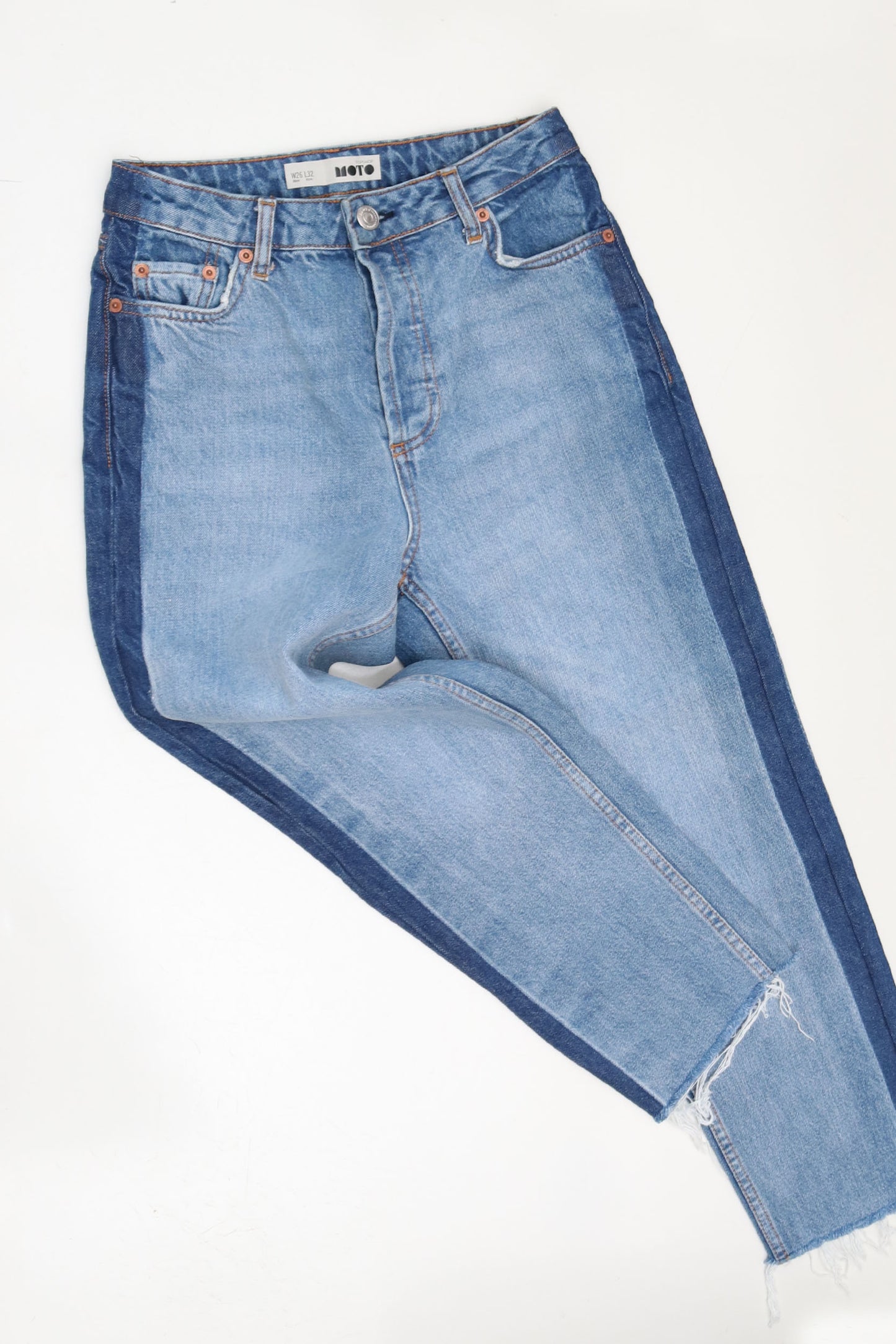 CORE Raw Hem Mom Jeans W26