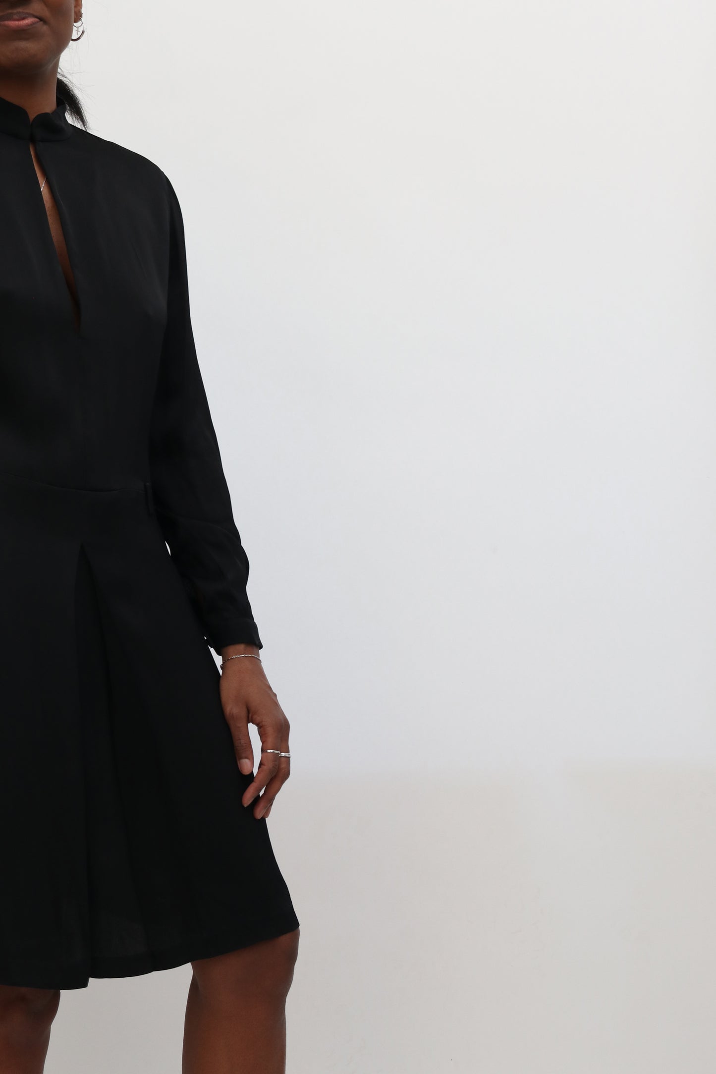 RENT: TOTÊME KEYHOLE BLACK MINI DRESS — from £33.75 per week