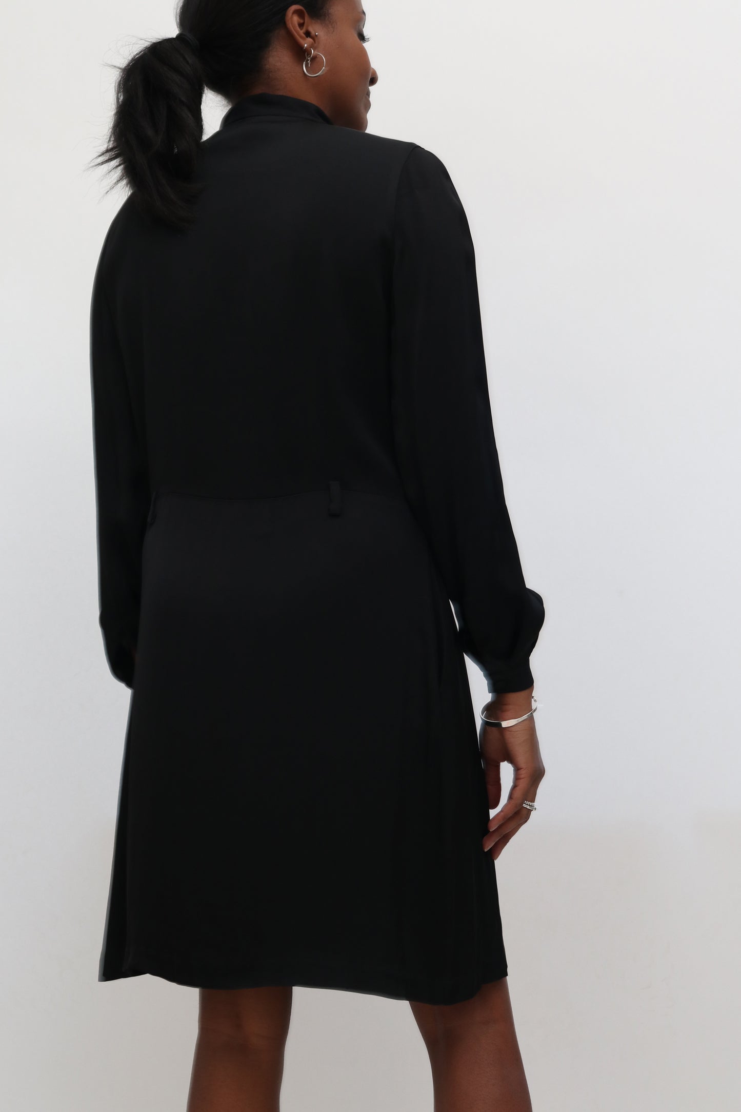 RENT: TOTÊME KEYHOLE BLACK MINI DRESS — from £33.75 per week