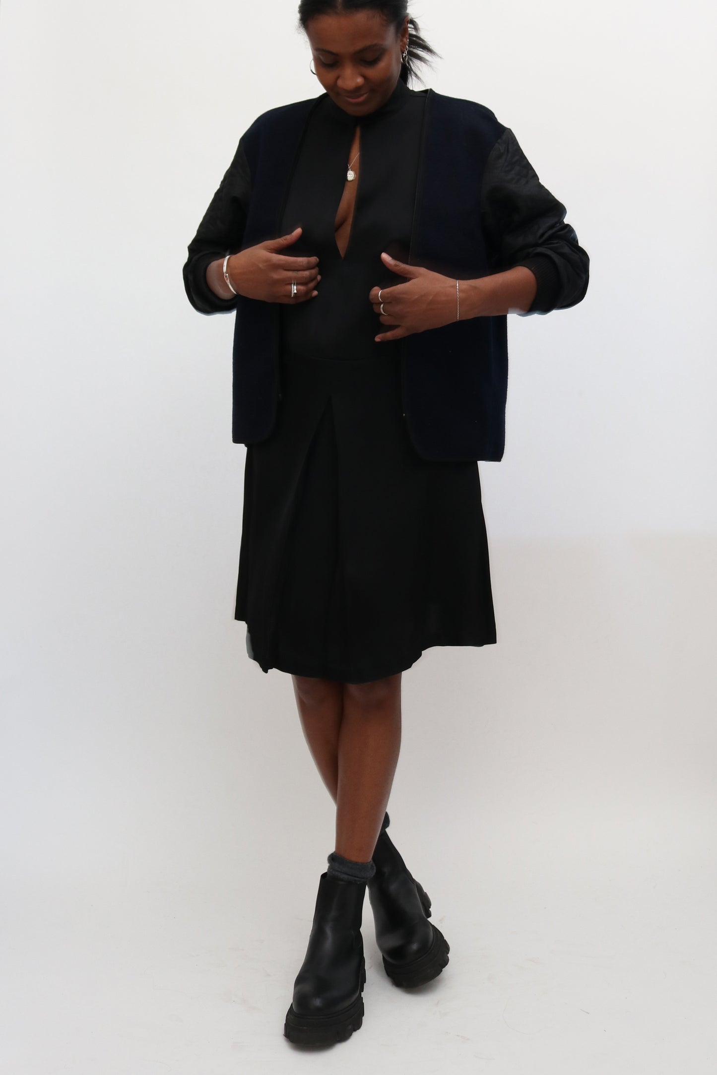 RENT: TOTÊME KEYHOLE BLACK MINI DRESS — from £33.75 per week