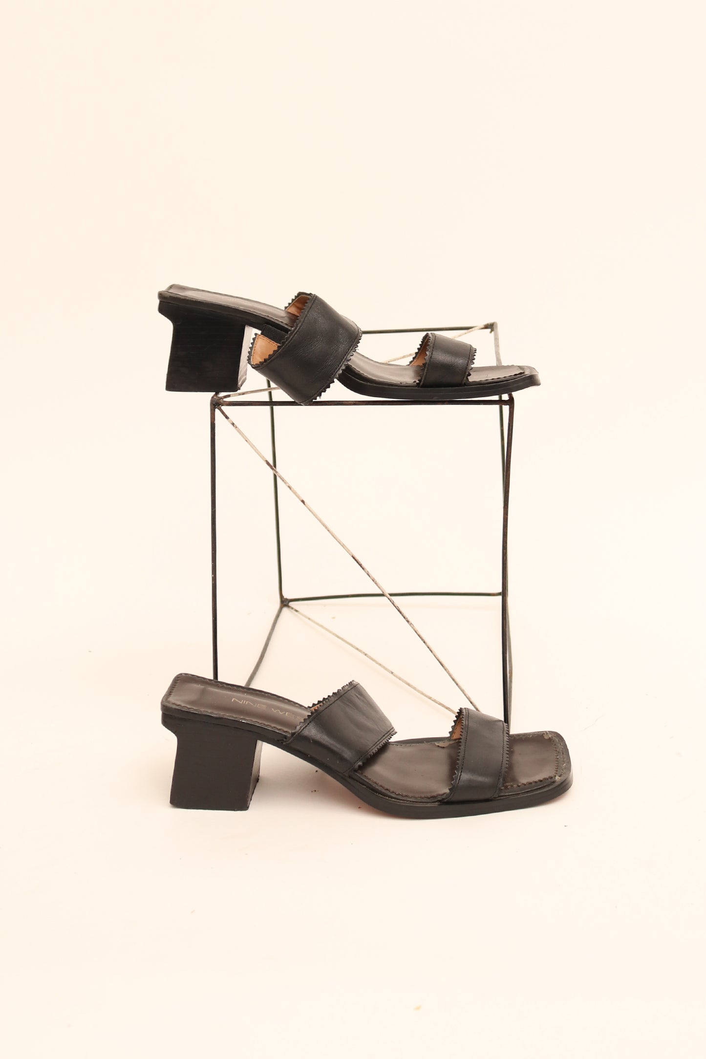 Vintage Square Heel Mules