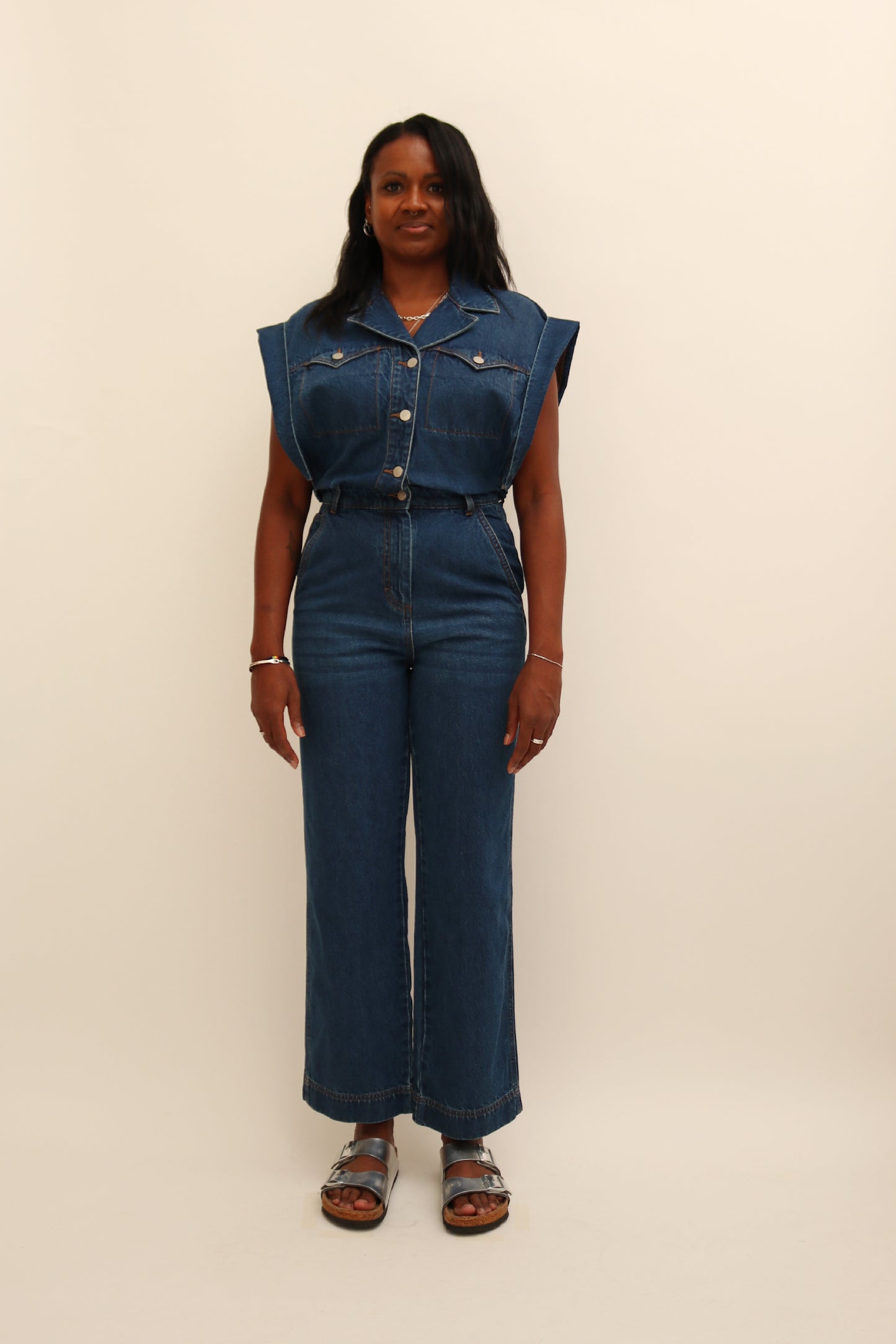 DENIM JUMPSUIT