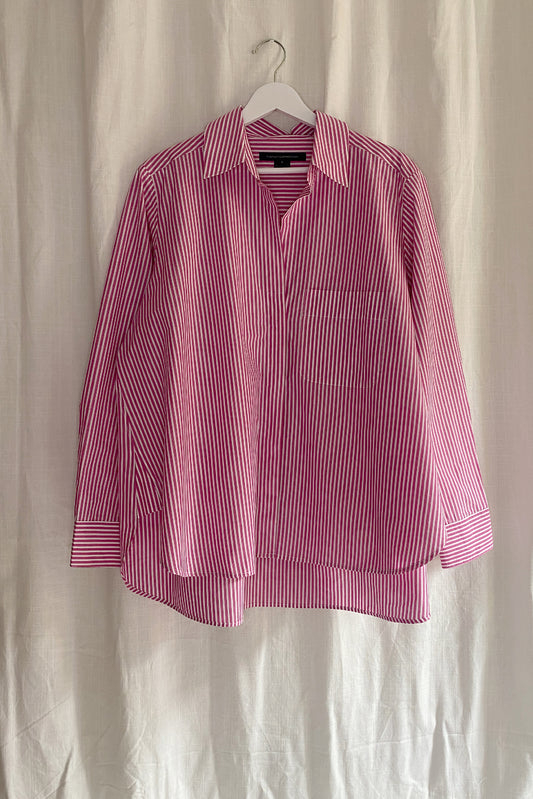 OVERSIZED STRIPED COTTON SHIRT