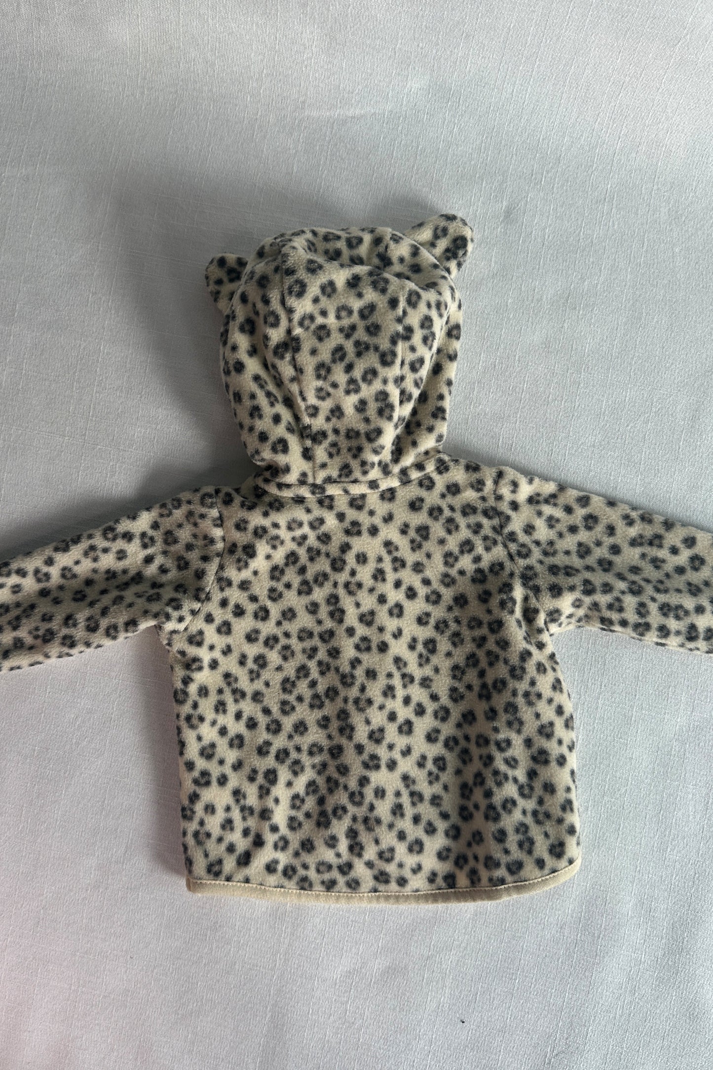 MINI: LEOPARD PRINT FLEECE JACKET