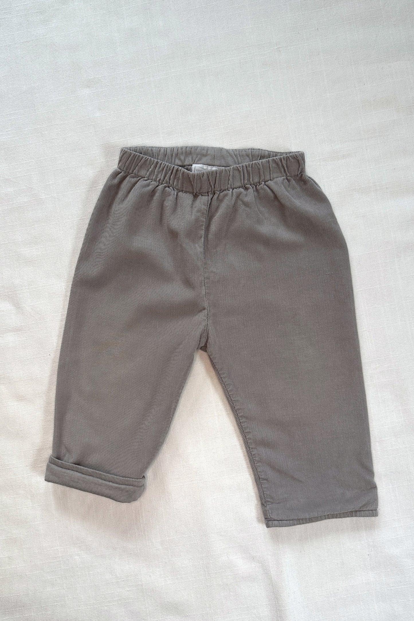 MINI: LITTLE WHITE COMPANY GREY CORD TROUSER