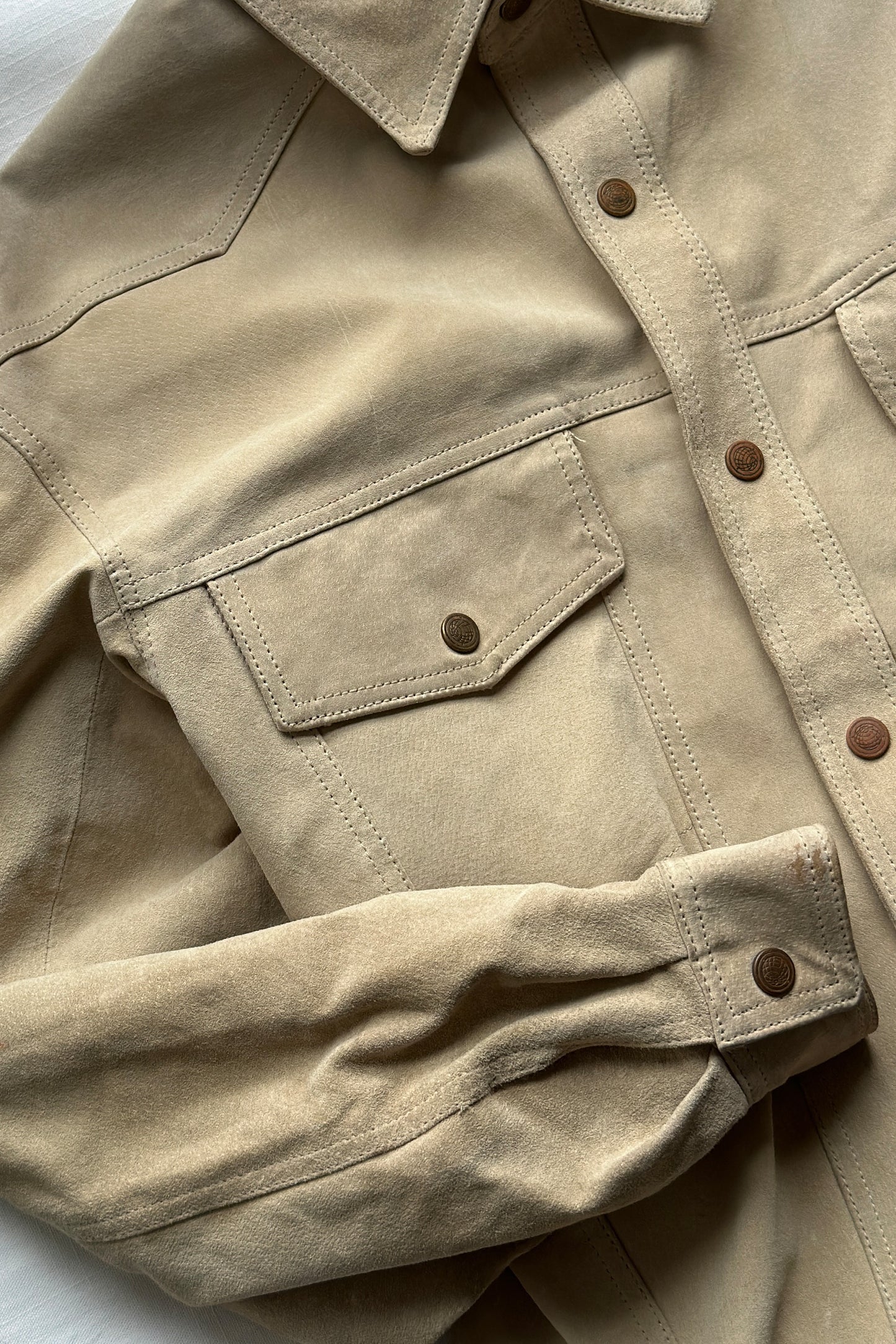 VINTAGE SUEDE LEATHER OVERSHIRT