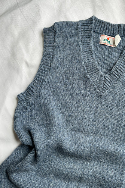 VINTAGE WOOL V NECK SWEATER VEST