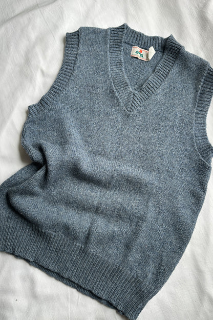 VINTAGE WOOL V NECK SWEATER VEST