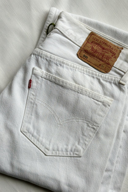 LEVI'S 501 WHITE DENIM JEANS