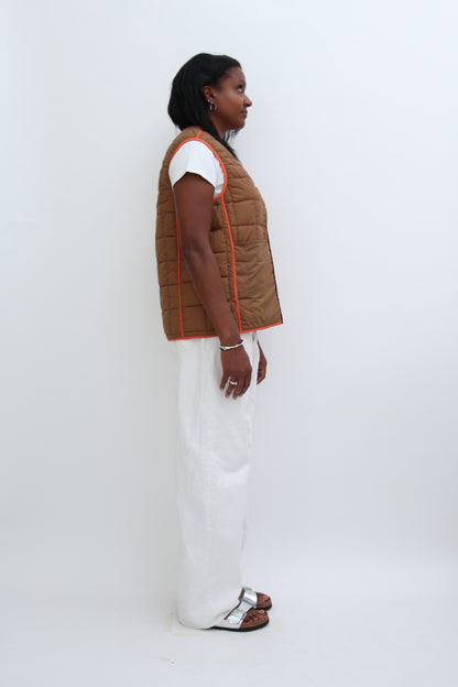 REVERSIBLE QUILTED GILET