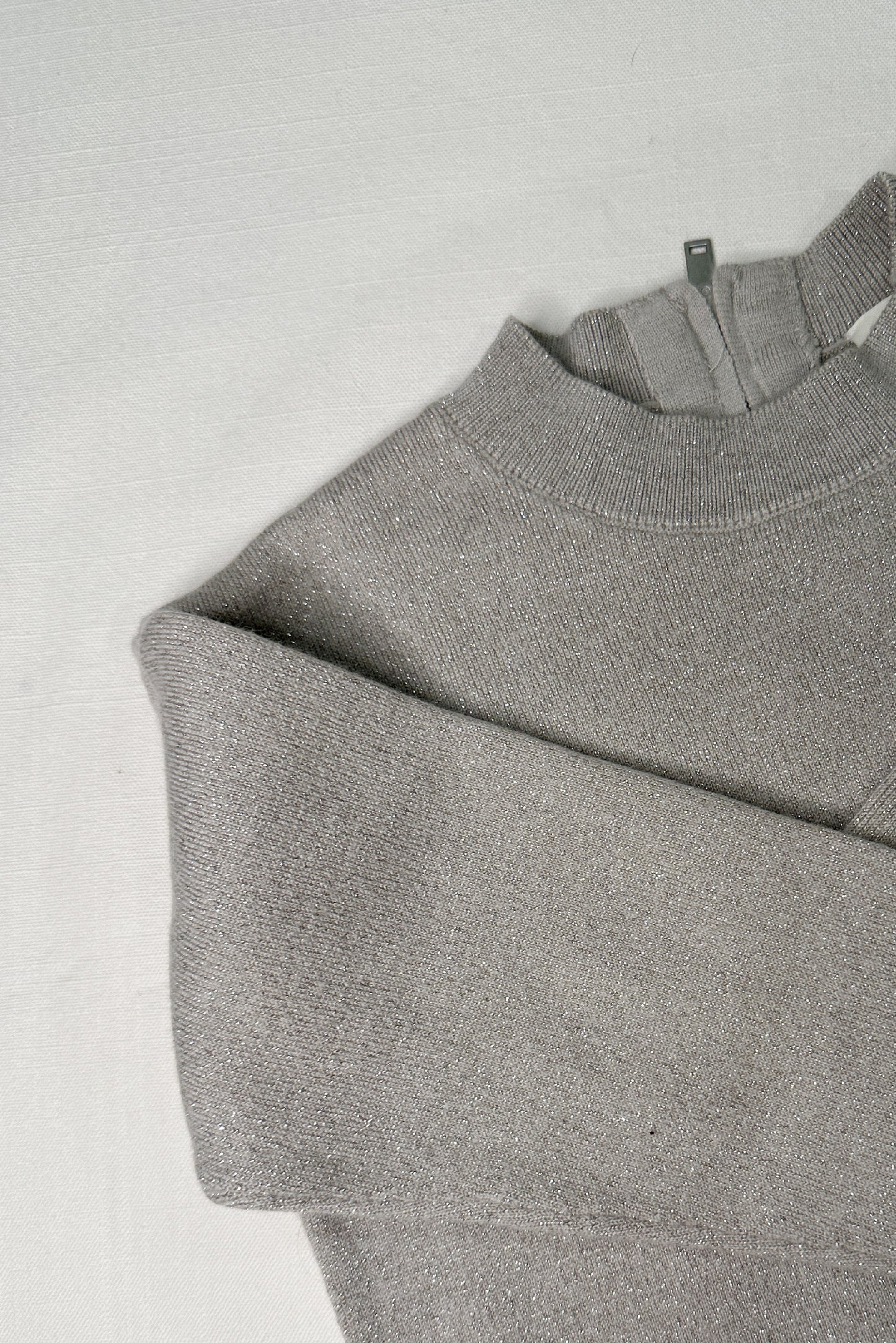 MINI: COS SILVER SPARKLE KNITTED SWEATER