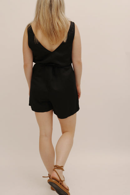 OTHER STORIES LINEN PLAYSUIT