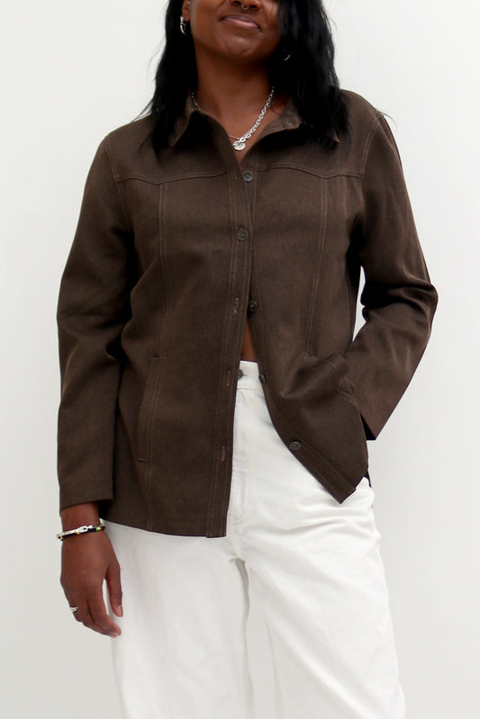 VINTAGE BROWN OVERSHIRT