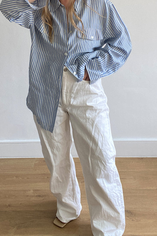 VINTAGE STRIPED SILK SHIRT
