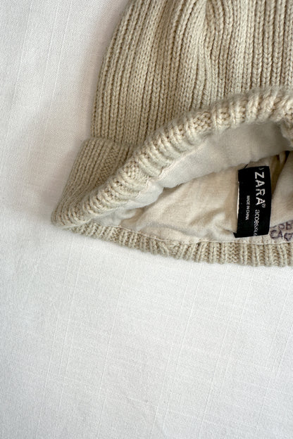 MINI: LINED RIBBED KNIT BEANIE
