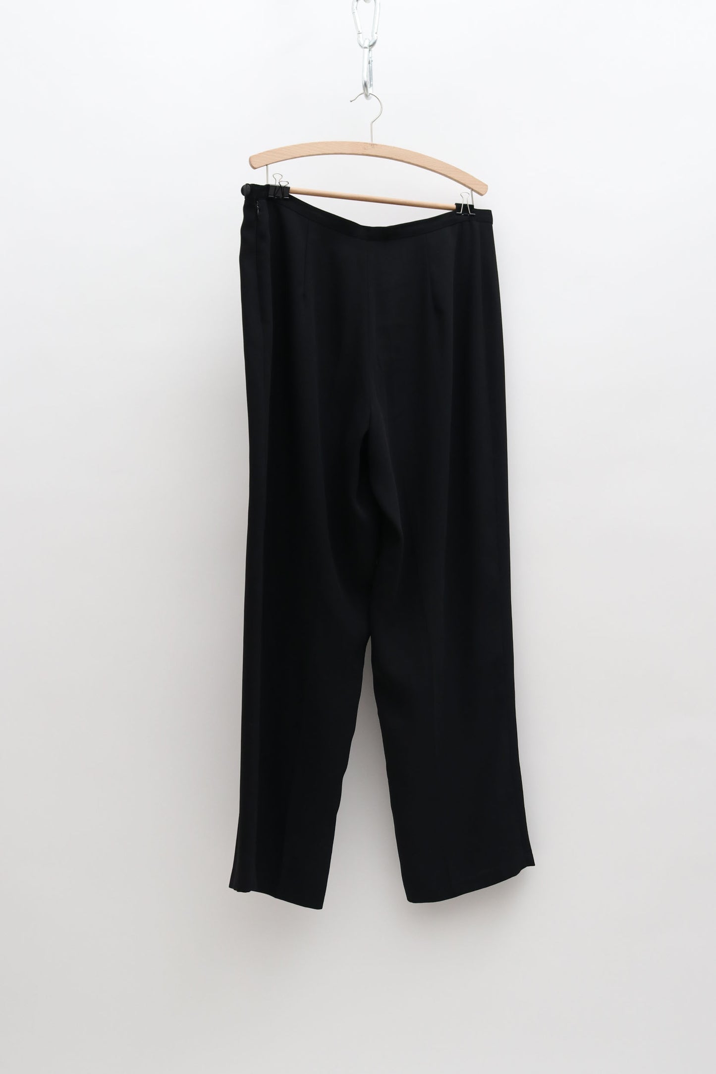 Vintage Black Crepe Trouser