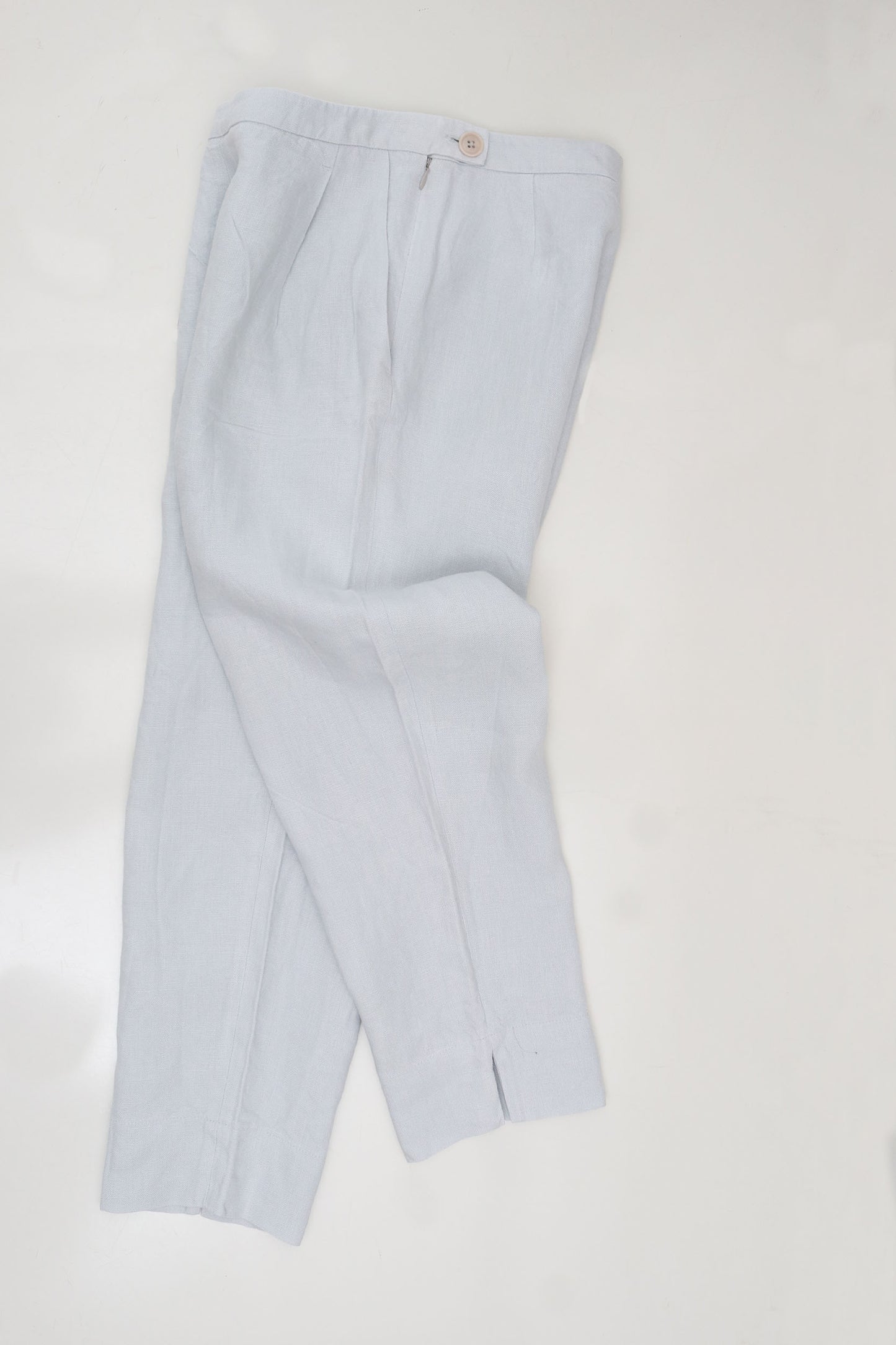 Split Hem Linen Trouser