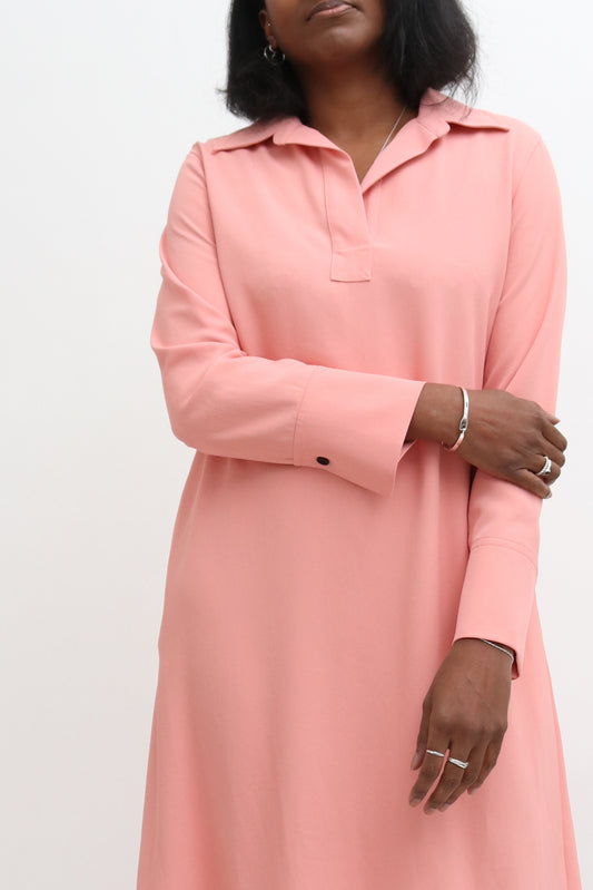 MARIMEKKO MIDI OPEN COLLAR SWING DRESS