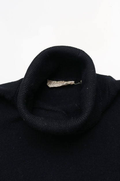 Vintage Black Wool Turtleneck